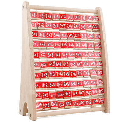 Multiplicação Nontoxic Montessori Toy Counting Wooden Blocks aritmético da tabela