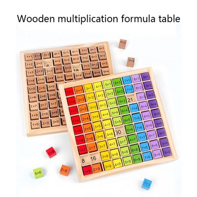 Montessori 0.59in matemática de madeira Toy Table Abacus Counting Toy de 99 números