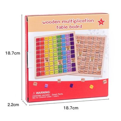 Montessori 0.59in matemática de madeira Toy Table Abacus Counting Toy de 99 números