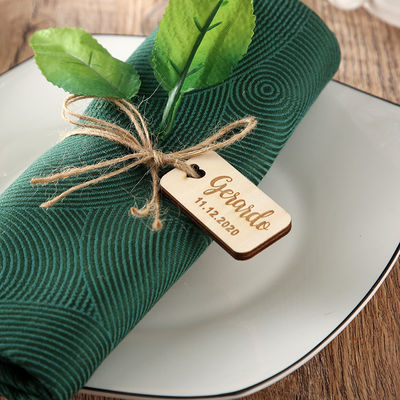 Nomes do local de madeira Nontoxic de moedura finos do casamento