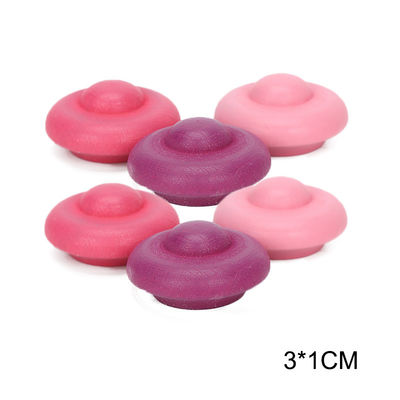brinquedos de madeira educacionais de Montessori do empilhador do arco-íris 6pcs