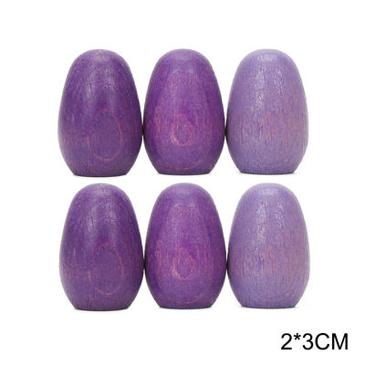 brinquedos de madeira educacionais de Montessori do empilhador do arco-íris 6pcs