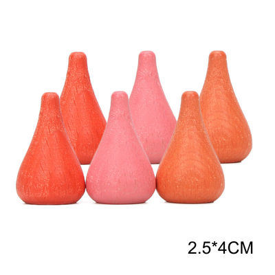 brinquedos de madeira educacionais de Montessori do empilhador do arco-íris 6pcs