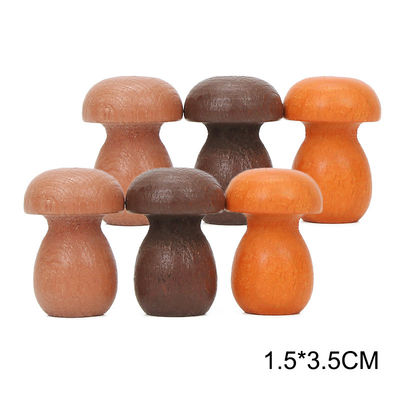 brinquedos de madeira educacionais de Montessori do empilhador do arco-íris 6pcs