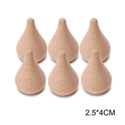 brinquedos de madeira educacionais de Montessori do empilhador do arco-íris 6pcs