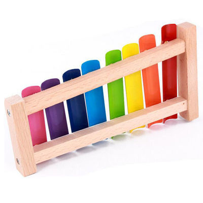 Piano de 8 notas e xilofone Toy With Wooden Frame