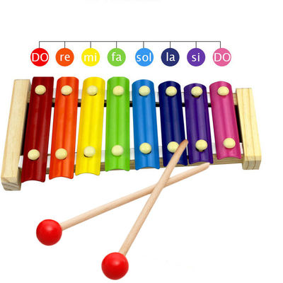 Piano de 8 notas e xilofone Toy With Wooden Frame