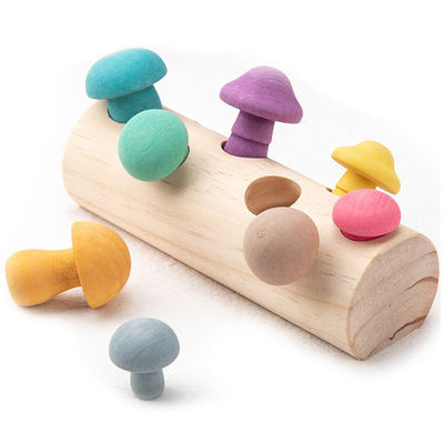 Jogo de madeira da colheita do cogumelo da forma desenvolvente educacional