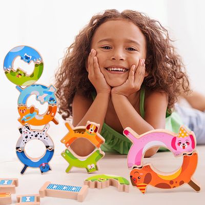 Do cão educacional da lua do ODM jogos animais do equilíbrio para crianças