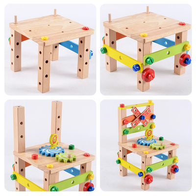 Cadeira de madeira Toy With Water Based Painted das crianças de Montessori