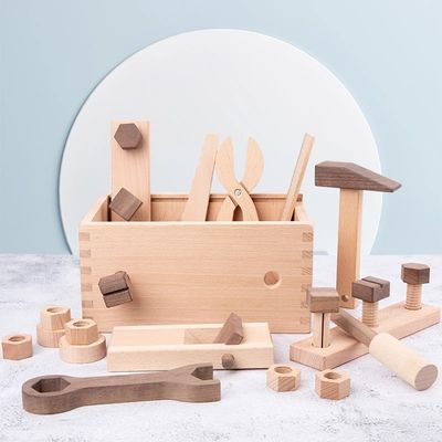 Conjunto de ferramentas multifuncional de madeira do reparo de Montessori para meninos