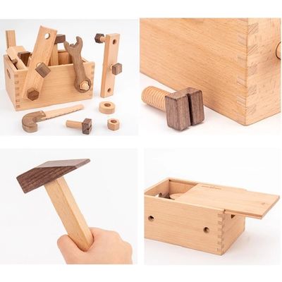 Conjunto de ferramentas multifuncional de madeira do reparo de Montessori para meninos