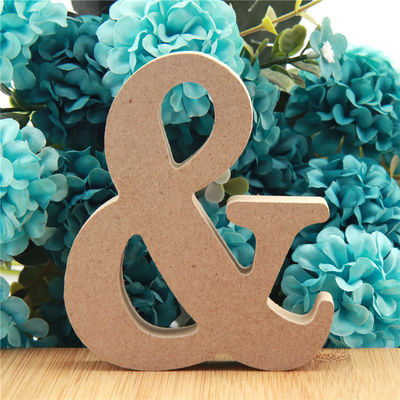 Alfabeto 3.94in de madeira ereto Nontoxic das letras para o casamento