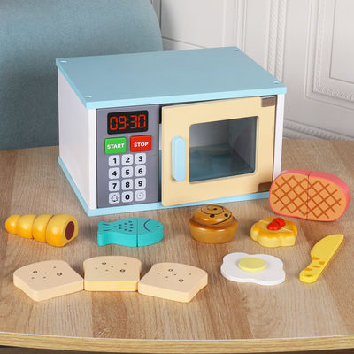 A educação adiantada das crianças unisex de madeira finge brinquedos da cozinha