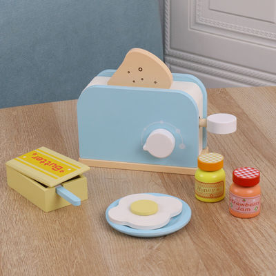 A educação adiantada das crianças unisex de madeira finge brinquedos da cozinha