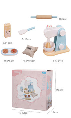 A educação adiantada das crianças unisex de madeira finge brinquedos da cozinha