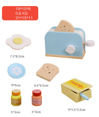 A educação adiantada das crianças unisex de madeira finge brinquedos da cozinha