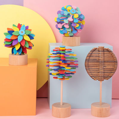 Brinquedos de Marca Dragon Color Montessori Wooden Decompression