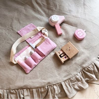 O Montessori portátil Toy Set cosmético de madeira das crianças ISO9001