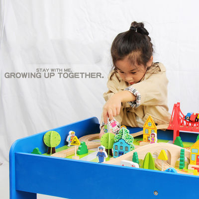 Construtor Wooden Board Game de Mini Wooden 88pcs City Road