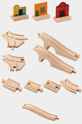 Construtor Wooden Board Game de Mini Wooden 88pcs City Road