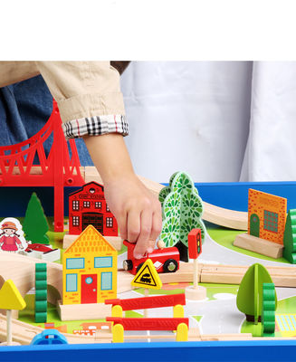 Construtor Wooden Board Game de Mini Wooden 88pcs City Road