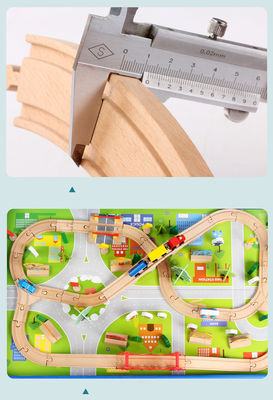 Construtor Wooden Board Game de Mini Wooden 88pcs City Road