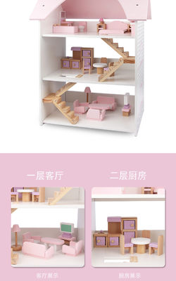Água - baseou crianças de revestimento de Mini Wooden Simulation House For