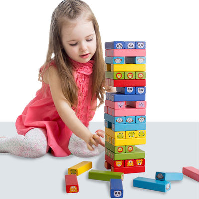 jogos de mesa 54pcs altos empilhados de madeira Nontoxic