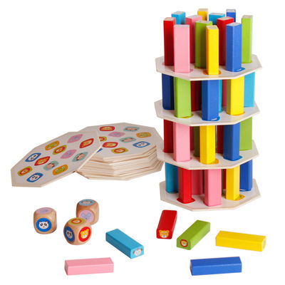 jogos de mesa 54pcs altos empilhados de madeira Nontoxic