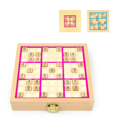 Jogos de madeira Nontoxic de Sudoku para o desenvolvimento intelectual