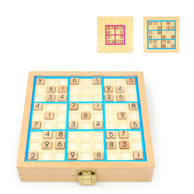 Jogos de madeira Nontoxic de Sudoku para o desenvolvimento intelectual