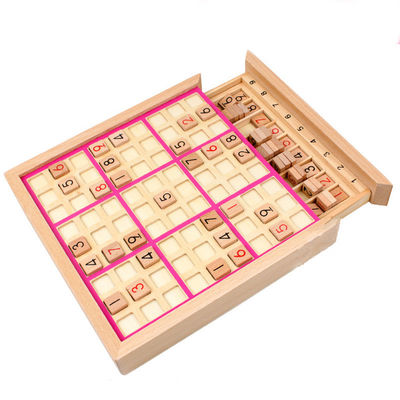 Jogos de madeira Nontoxic de Sudoku para o desenvolvimento intelectual