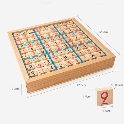 Jogos de madeira Nontoxic de Sudoku para o desenvolvimento intelectual