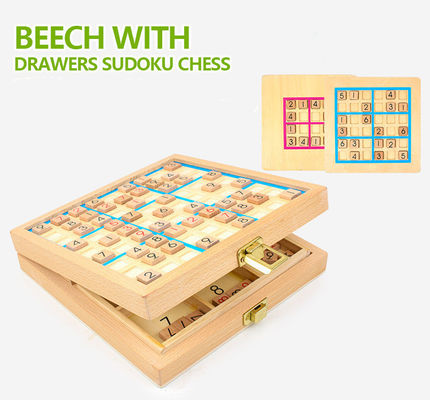 Jogos de madeira Nontoxic de Sudoku para o desenvolvimento intelectual