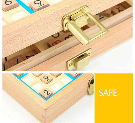 Jogos de madeira Nontoxic de Sudoku para o desenvolvimento intelectual