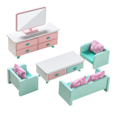 Brinquedos de Mini Montessori Wooden Girls Bedroom sem a rebarba