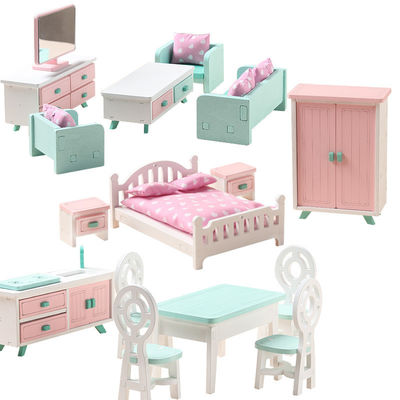 Brinquedos de Mini Montessori Wooden Girls Bedroom sem a rebarba