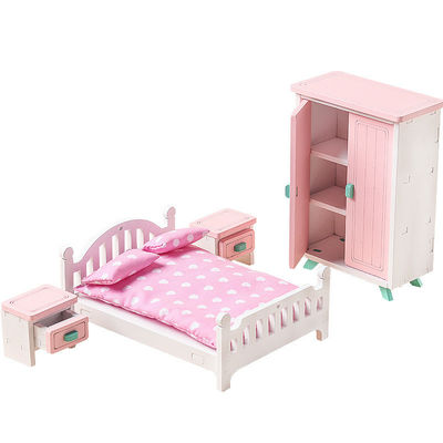 Brinquedos de Mini Montessori Wooden Girls Bedroom sem a rebarba