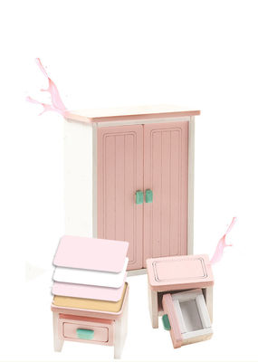 Brinquedos de Mini Montessori Wooden Girls Bedroom sem a rebarba