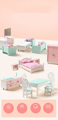 Brinquedos de Mini Montessori Wooden Girls Bedroom sem a rebarba