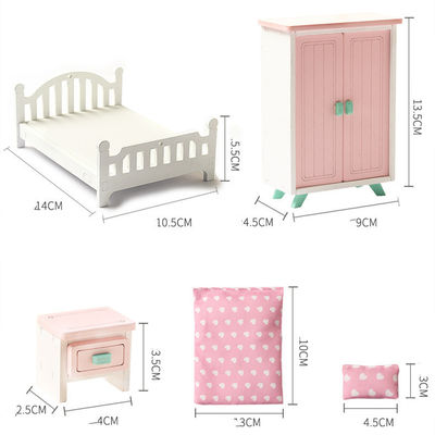Brinquedos de Mini Montessori Wooden Girls Bedroom sem a rebarba