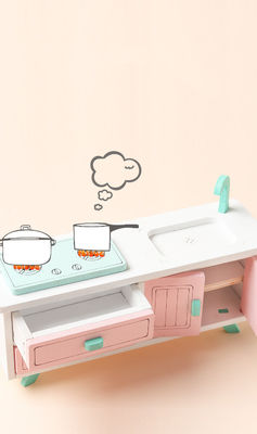 Brinquedos de Mini Montessori Wooden Girls Bedroom sem a rebarba