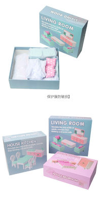 Brinquedos de Mini Montessori Wooden Girls Bedroom sem a rebarba