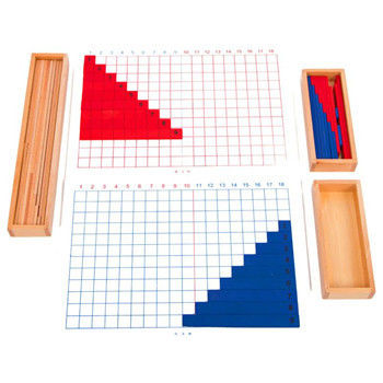 Adição de Montessori e placa de madeira da subtração para o ensino adiantado da matemática