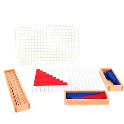 Adição de Montessori e placa de madeira da subtração para o ensino adiantado da matemática
