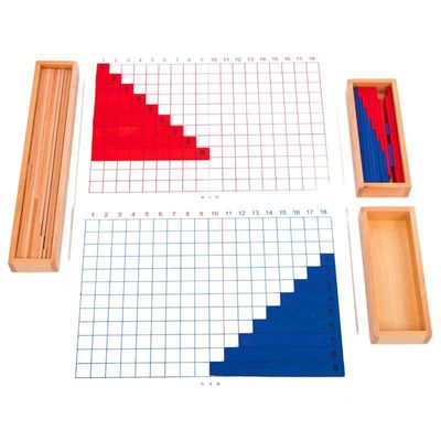 Adição de Montessori e placa de madeira da subtração para o ensino adiantado da matemática