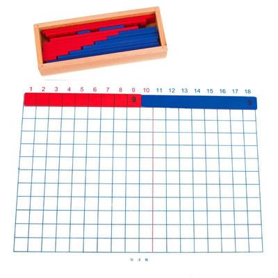 Adição de Montessori e placa de madeira da subtração para o ensino adiantado da matemática