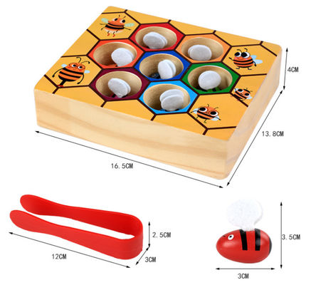 Jogo de madeira da coordenação do olho da mão de Montessori para a educação adiantada das crianças