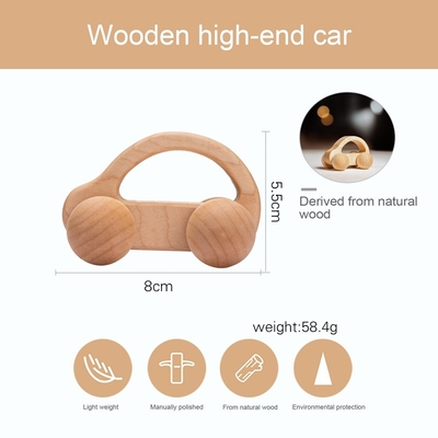presente Toy Beech Wood Car Educational Montess da noz preta do carro de Toy Maple Car Mahogany Classic dos blocos de apartamentos do bebê 9/Style
